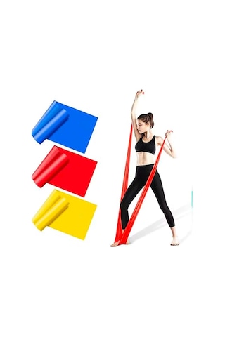 Leyaton 4'lü Pilates Bandı Seti +kapı Aparatı Çok Renkli Tek Ebat, 4pltsst
