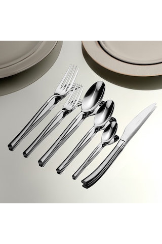 Elegance Saten 12 Kişilik 72 Parça Kutulu Çatal Kaşık Bıçak Takım