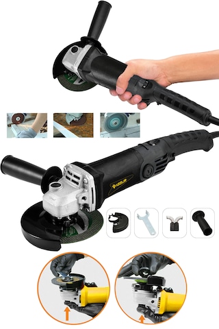 Assur ASR304 125 MM 1200W Avuç Taşlama Siyah