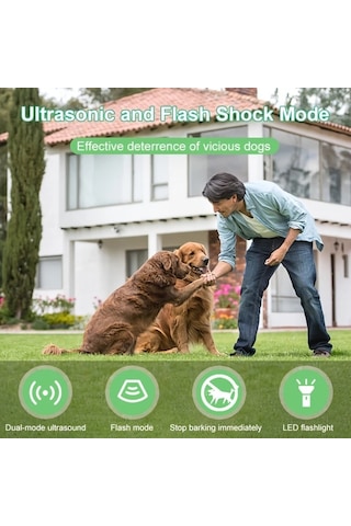 Willowhaven Yeni Anti-havlatma Cihazı Çift Başlı Ses Dalgası Teknolojisi Siyah Renk Etkili Köpek Kovucu