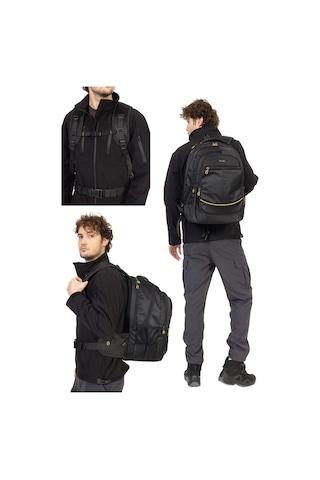 Dada 09 17,3 inç Siyah Laptop Sırt Çantası 60 Litre Usb Typc-E Aparat Darbe Emici Koruma