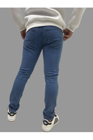 Erkek Dar Paça Tırnaklı Newone Açık Mavi Kot Pantolon Açık Mavi