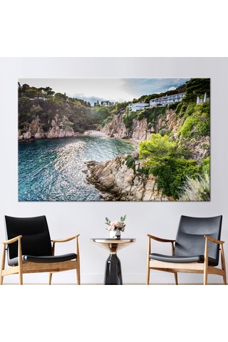 70x100cm 1 Parça Kanvas Tablo, Deniz Manzarası Kanvas Poster