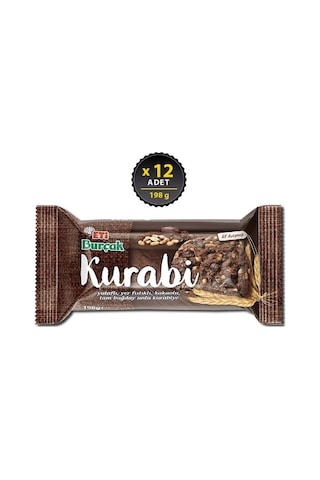 Eti Burçak Kurabi Kakaolu Yer Fıstıklı 12 x 198 G