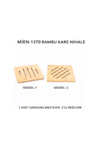 Mien Bambu Kare Nihale Ahşap