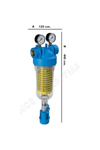 Atlas Hydra M 1 Inç Ters Yıkama Vanalı Filtre Housingi