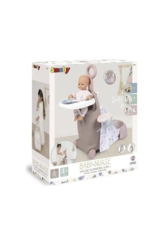 Smoby Baby Nurse 3'ü 1 Arada Oyuncak Bebek Seyahat Seti 220374