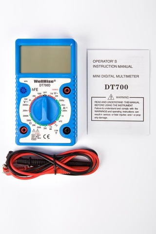 Wellhise DT-700D Geniş Ekran Ölçü Aleti Avometre Multimetre