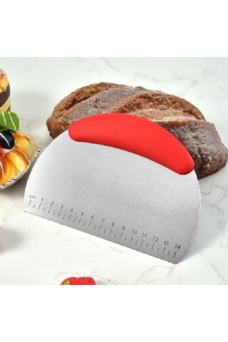 Cbtx Paslanmaz Çelik Erişte Kesici Pirinç Unu Kazıyıcı Hamur Kesme Bıçağı Siyah