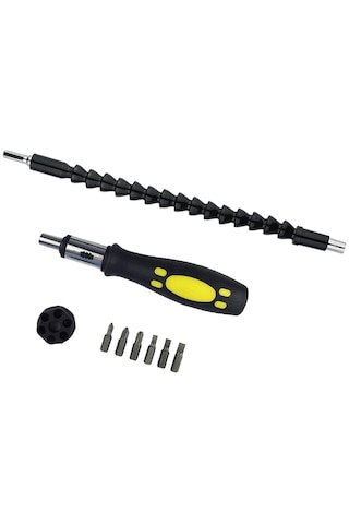 Suntek Çok Fonksiyonlu Tornavida Esnek Mil Vida Uçları Ve