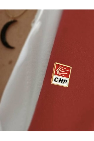 Chp ''cumhuriyet Halk Partisi'' Yaka Rozeti