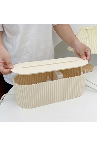 Neevoyu Ev Tabanı Elektronik Kabloları Düzenleyici Kutusu - Pratik Ev Bakımı Aletleri - Dayanıklı Malzeme İle Yapılmış - Hızlı Teslimat Classıc