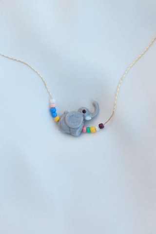 Murano Fil Cam Kolye Gri