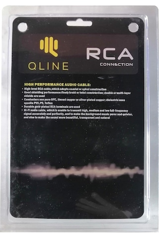 Qline 5 Metre Rca Kablo %100 Bakır