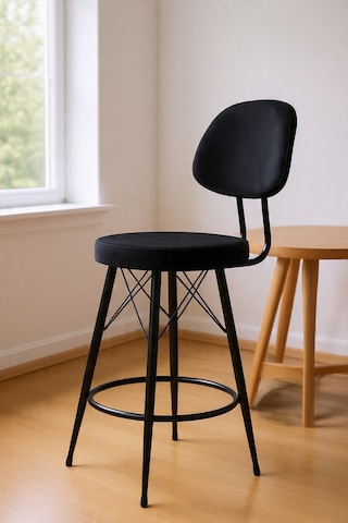 Has Bar Sandalyesi - 65 Cm Siyah Kumaş 90-100 Cm Arası Ada & Masalara Uygundur Has Bar Sandalyesi - 65 Cm Siyah Kumaş 90-100 Cm Arası Ada & Masalara Uygundur