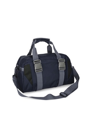 Fortunelane Büyük Boy Koyu Mavi Nilon Spor Çantası - Yoga Matı Taşıma, Sağlıklı Egzersiz Seyahat Çantası Koyu Mavi