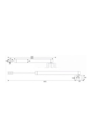 Marelli Superior Büyük Tip Gazlı Kapı Kapatıcı Kapı Yayı, Bahçe Kapısı Kapatıcı 25-60 Kg