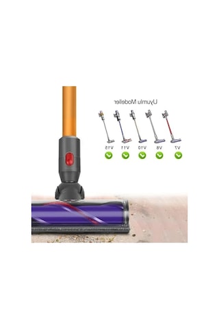 Dyson Süpürge Uyumlu Aksesuar Seti, Turbo Başlık İle Derin Temizlik