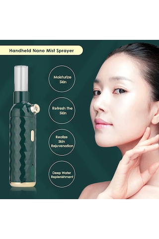 Youtek Taşınabilir Nano Nemlendirici Cihaz - 140kpa Yüksek Basınçlı Yüz Spreyi İle Derin Nemlendirme
