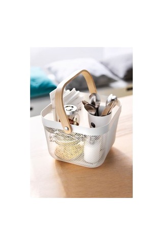 Ikea Rısatorp Sepet, Beyaz, 25x26x18 Cm