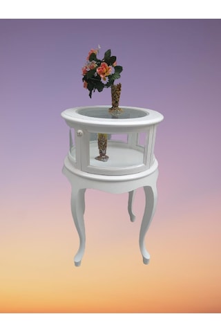 Gümüşlük Yuvarlak MODEL Leylek Bacak Parlak BEYAZ Kayın Lükens Aslan Ayak Kutuda Sevk El Yapım​