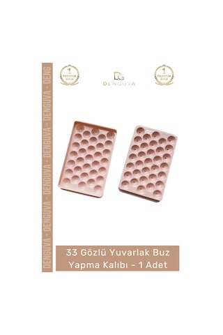 Buzkalıbı Modern Estetik Mutfak Kapaklı Pratik Buz Küresi Aparatı Yuvarlak Buz Yapma Kalıbı 33 Gözl Çok Renkli