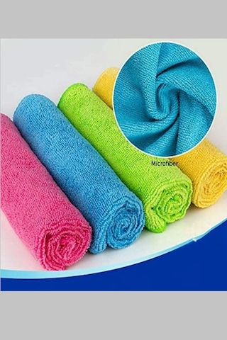 Nivemeshome Sunshine 4 Lü Asorti Mikrofiber Bez Çok Renkli