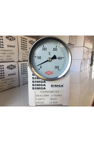 63 500 C Derece 15 Cm Dalma Boylu Fırın.taş Fırın Termometresi Simga