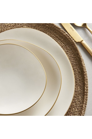 GÜRAL RODEN 12 PARÇA 4 KİŞİLİK YEMEK TAKIMI GOLD