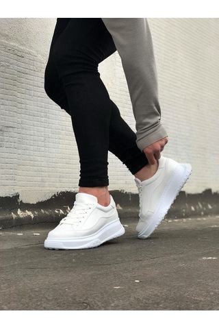 Aymood Jy507 Alone Bağcıklı Cilt Erkek Günlük Sneaker Ayakkabı Cbt Beyaz