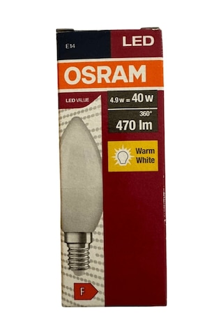 Osram 4.9w 40w E14 Duy 2700k Sarı 3 Adet