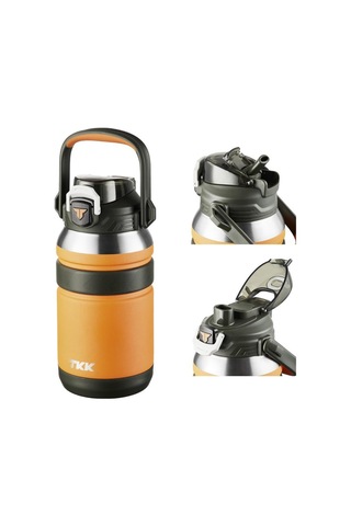 Tkk Çelik Termos 1000ml Turuncu