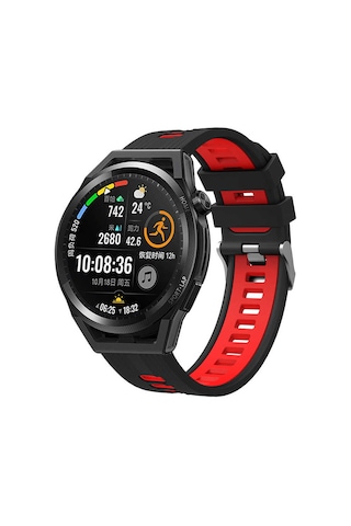 Galaxy Watch 46mm Krd-55 Uyumlu Mkst Kordon-beyaz-siyah