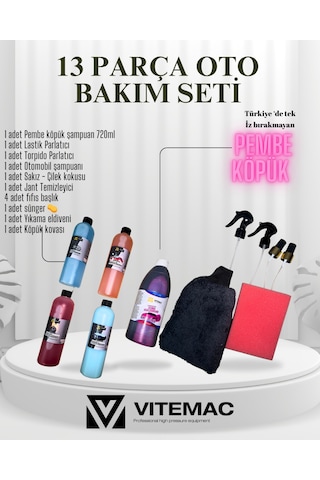 13 Parça Oto Bakım Seti Vitemac