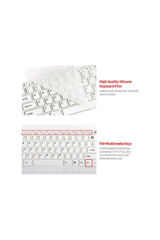 Lemestar Kablosuz Klavye & Mouse Seti - 2.4ghz, 1200dpı, Ergonomik, Usb Alıcı Paylaşımı, Ofis Ve Ev Kullanımı İçin