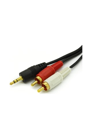 Alfais 4654 3.5 mm Stereo To 2 Rca Aux Tos Ses Kulaklık Kablosu
