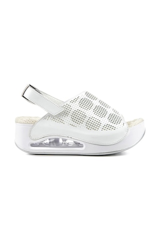 Muya Jambe Anatomik - Air Max Tabanlı Kadın Sandalet Beyaz