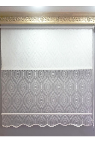 Damla Desen Çiftli Sistem Tül Stor Perde Özel Fiyatlar