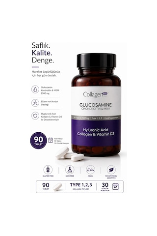 Collagen Forte Platinum Glucosamine Chondroitin Msm Collagen Tip 1-2-3 90 Tablet