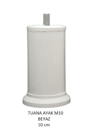 Tuana Ayak 10 cm M10 Cıvatalı Beyaz