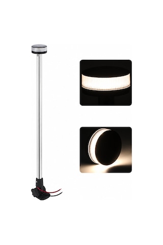 Labarka LED Krom Yatarlı Bayrak Direği 12V 60 cm
