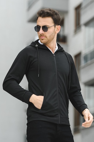 Oksit Yveh Micro İnterlok Kapüşonlu Fermuarlı Hırka Sweatshirt