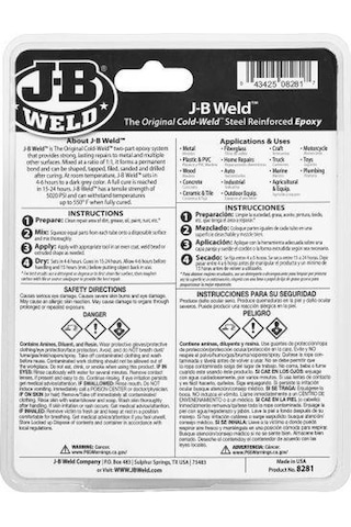 Jb Weld Pro Size Industro Weld Çiftli Epoksi Yapıştırıcı Ve