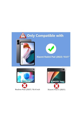 Xiaomi Redmi Pad 10.6" Uyumlu Arka Şeffaf Kılıf, Ultra İnce Silikon Ve Darbeye Dayanıklıdır