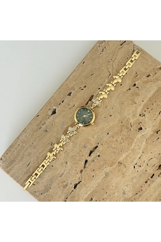 Valor Gold Yeşil Saat