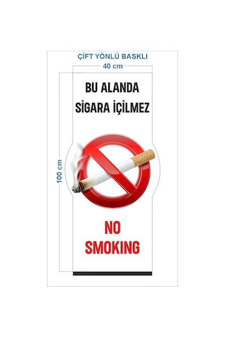 Drk Prınt Sigara Içilmez Levhası Ayaklı