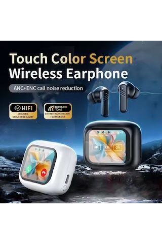 Moveevo Tws Kulaklık Siyah Lx-10: Aı Çeviri 134 Dil, Konferans Kaydı, Bluetooth 5.4, Hıfı Ses, Ipx4 Su Geçirmez, Akıllı Dokunmatik, Renkli Ekran Lanxun Solution 5636