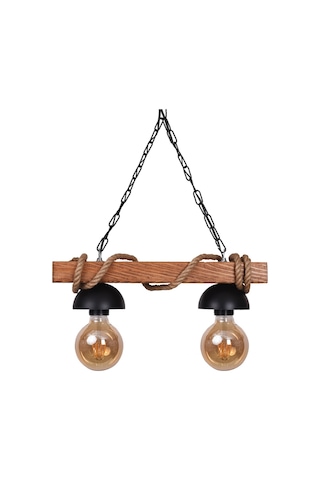 Vedemo Rustik Nigrum Halatlı Ahşap Avize (222435457)