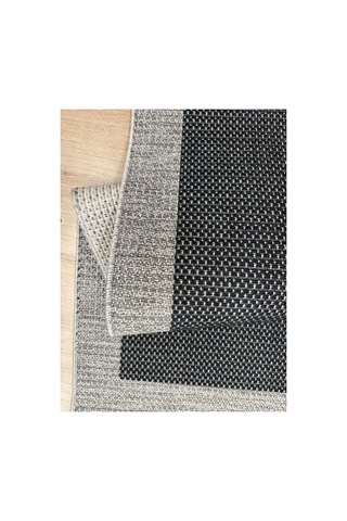 Lüks Sisal Makine Dokuması 8mm Dokuma Tabanlı Mutfak Balkon Halısı Siyah-gri 832426808 Siyah-gri