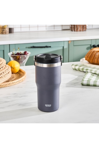 Karaca Star Ice Çelik Sızdırmaz Termos 550 ML Gri